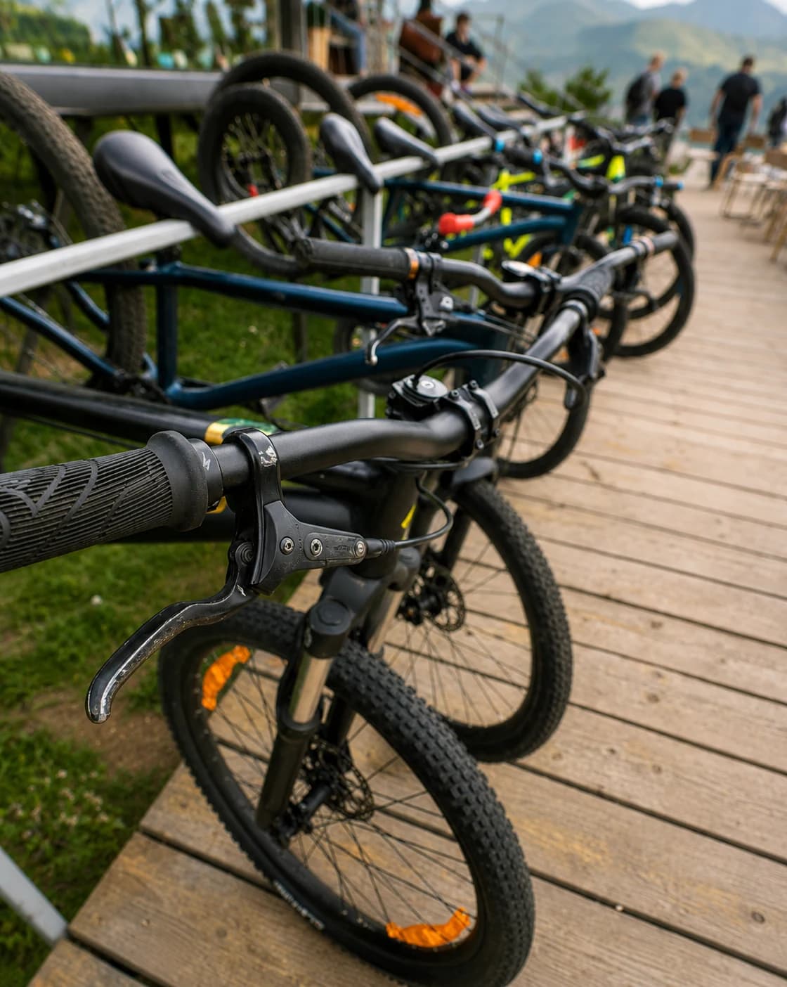 Rental mountain bikes at Boo Park